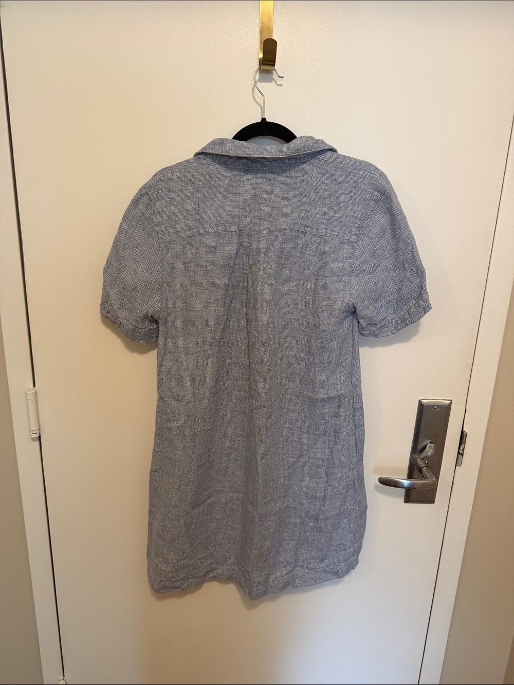 Faherty Light Blue Linen Mini Dress - Picture 4 of 4
